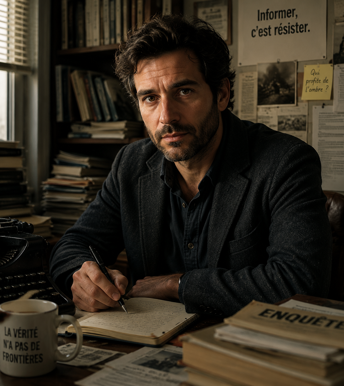 Portrait du journaliste